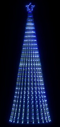 LED Juletre 475 LEDs Blå 247 cm