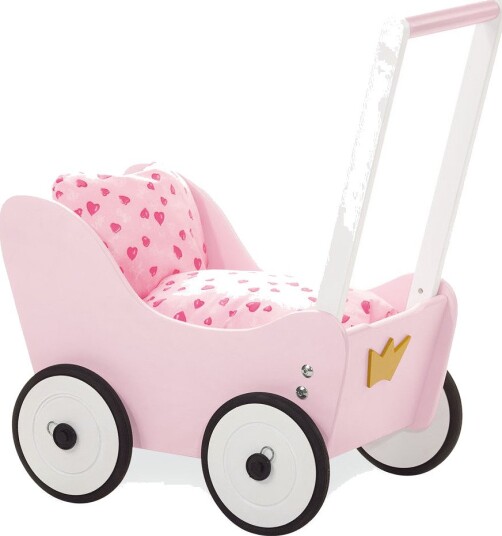 Pinolino Prinsesse Lea Dukkevogn - 12+ Måneder - Rosa/Hvit