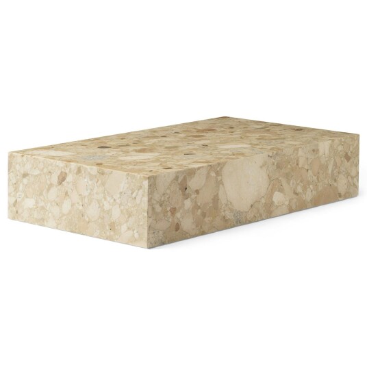 Audo Copenhagen Plinth Grand Salongbord 76x137 cm Kunis Breccia