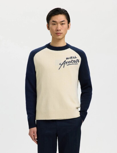 Selected Slhreuben Hotel Amour Relaxed Crew Neck Cream L
