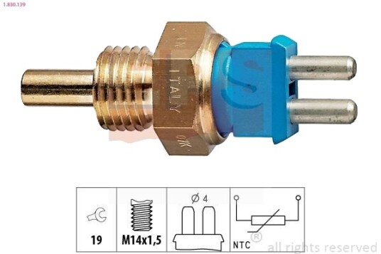 Sensor, motortemperatur EPS 1.830.139