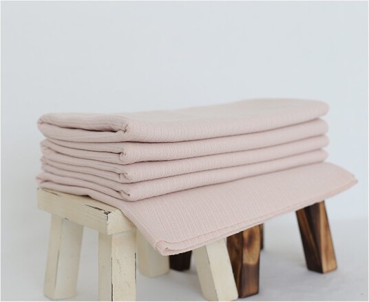 Pledd - Striper - 160x150 cm - Ballettrosa