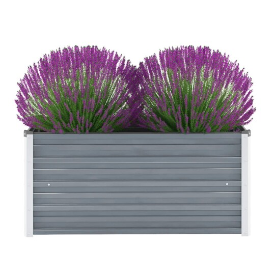 vidaXL Høybed galvanisert stål 100x40x45 cm grå vidaXL Høybed galvanisert stål 100x40x45 cm grå