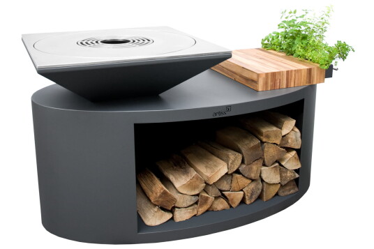 Artiss Utepeis G3 Treplate med ståltopp BBQ-ART-2605-18