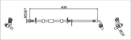 Bremseslange METZGER 4111928