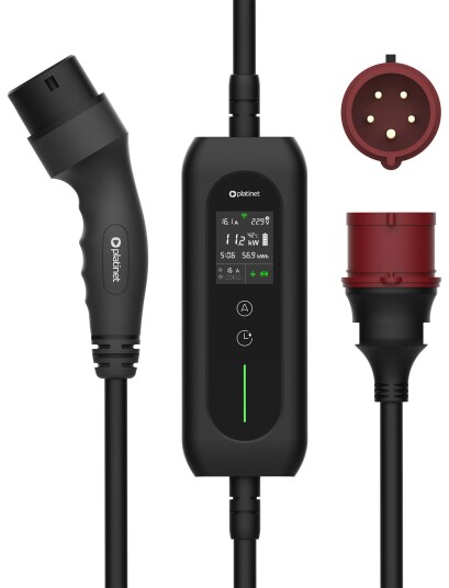 Platinet EV BÃ¦rbar ladeboks til elbil - Type 2, 16A, 11 kW, CEE, WiFi, Tuya - 5m