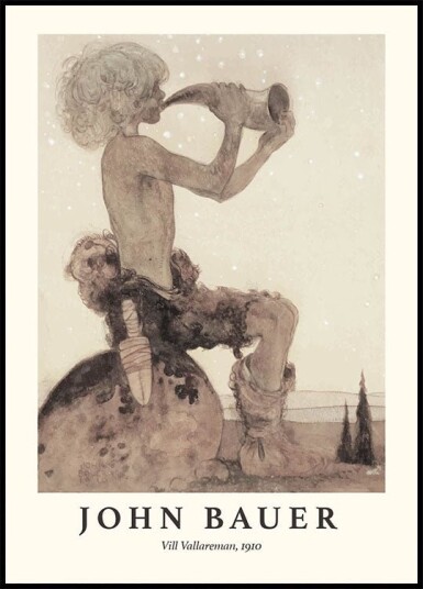 Vill Vallareman Plakat Plakat / 100x150cm