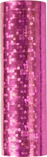 Partydeco Serpentin Holografisk Lyserosa SHN-081