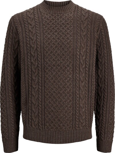 Jack & Jones Junior Genser Jprblucallum Cable Knit Crew Neck J Brun Jack & Jones Junior Genser Jprblucallum Cable Knit Crew Neck J Brun