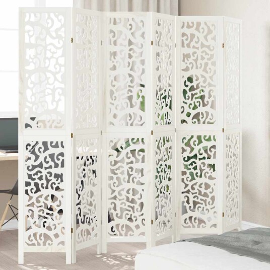 Romdeler 6 paneler hvit heltre keisertre 8721012074439 Romdeler 6 paneler hvit heltre keisertre 8721012074439