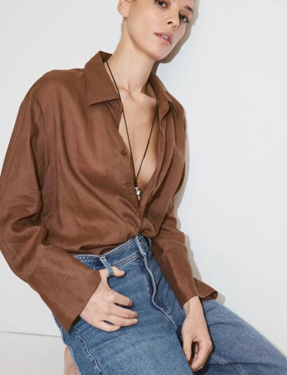 Mango Catherin Culotte High Rise Jeans Blue 40