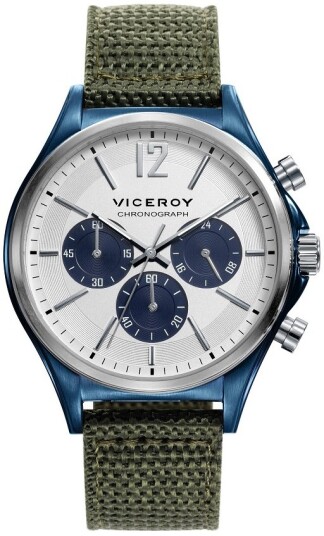 Viceroy Herreklokke 471109 05 Classic Hvit/Tekstil Ø42 mm Viceroy Herreklokke 471109 05 Classic Hvit/Tekstil Ø42 mm
