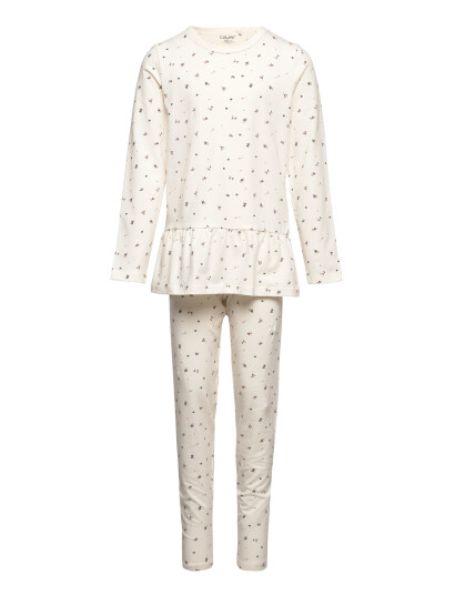 CeLaVi Pyjamas W. Aop - Cream - 110