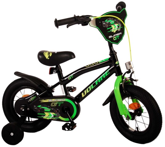 Volare Super GT 12" Barnesykkel Grønn for 3-5 år med Støttehjul Volare Super GT 12" Barnesykkel Grønn for 3-5 år med Støttehjul