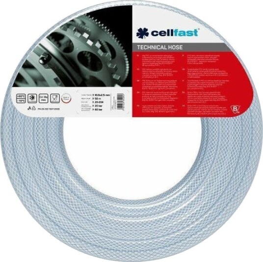 Cellfast Teknisk Slange Forsterket 6X2,0X25 M...
