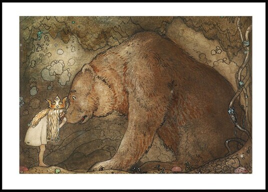 Stackars Lilla Basse By John Bauer Plakat Plakat / 50x70cm Stackars Lilla Basse By John Bauer Plakat Plakat / 50x70cm