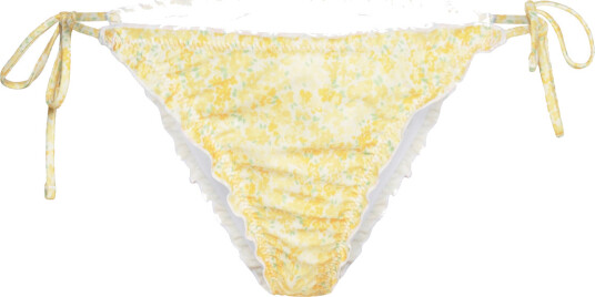 Gina Tricot Soft Flounce Bikini Brief - Yellow - L