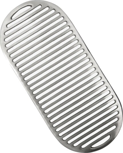 house doctor Trivet, Hdesme, Brushed Silver Fini - BRUSHED SILVER FINISH - 35.5X16X2 cm