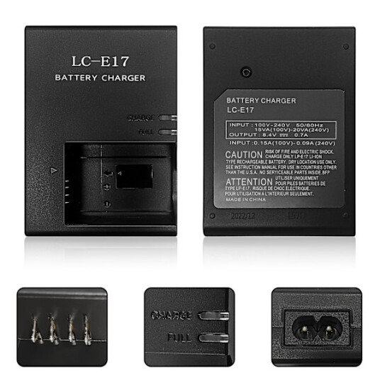 Batterilader For Canon Kamera LP-E17 850D 800D M3 M5 M6 200D