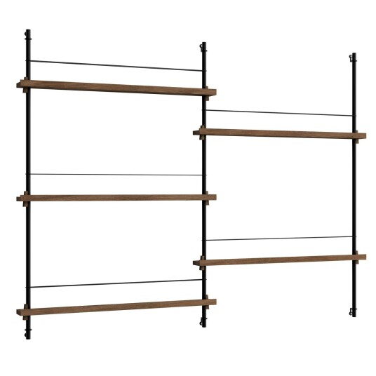 Moebe Magazine Hylle 123x162 cm Røkt Eik/Sort