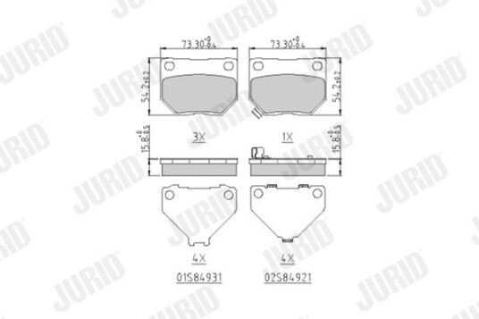 Bremseklosser JURID 572645J Bremseklosser JURID 572645J