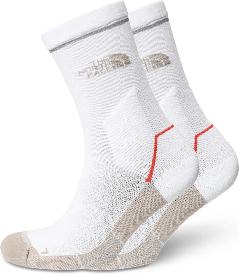 The North Face Trail Run Merino Crew Sock   White   38 40