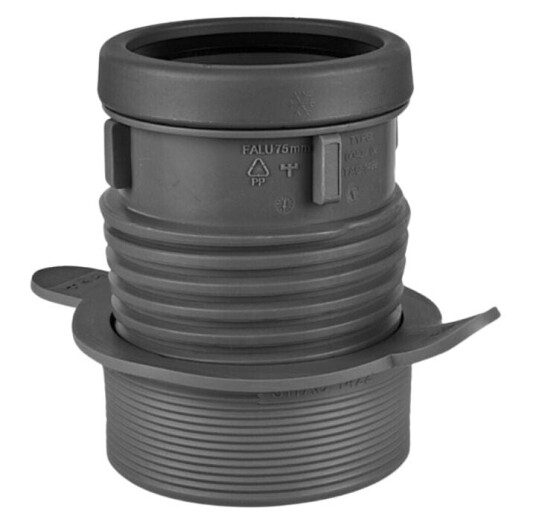 Faluplast 70mm Overgang Støpejern til Hydraulikk Faluplast 70mm Overgang Støpejern til Hydraulikk