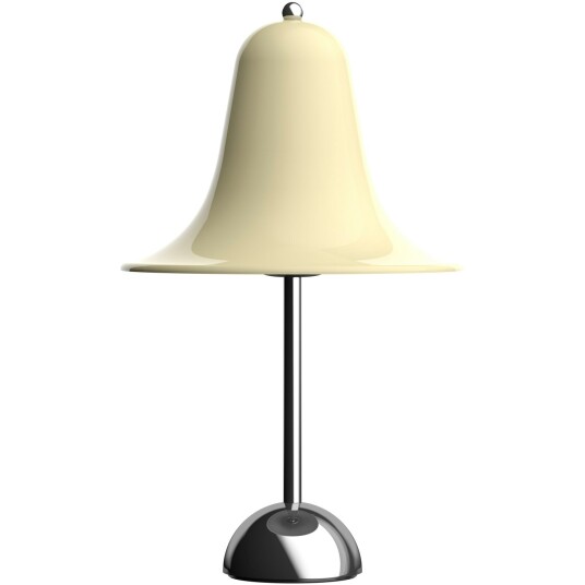 Verner Panton Hvit Bordlampe Ø23 Krem Verner Panton Hvit Bordlampe Ø23 Krem