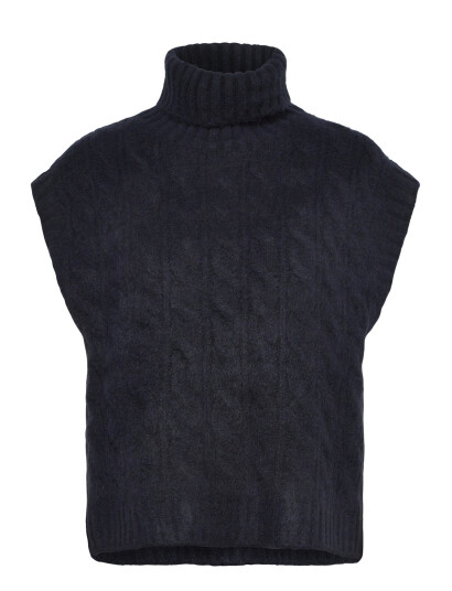 Lollys Laundry Fresnoll Knit Vest Sl - Navy - XL