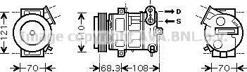 AC kompressor PRASCO OLAK418 AC kompressor PRASCO OLAK418