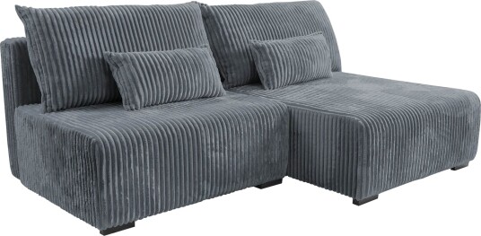 Lorynn 3 seters sovesofa med divan grå