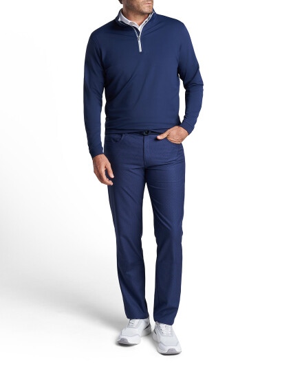 Peter Millar Perth Stretch 1/4 Zip - Navy - L