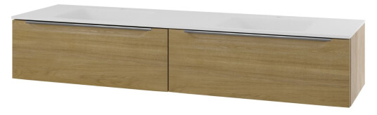 Linn Bad Mari D45 Servantskap med 1 Skuff Eik / 160cm Dobbel Linn Bad Mari D45 Servantskap med 1 Skuff Eik / 160cm Dobbel