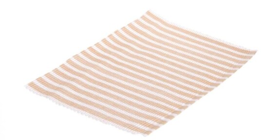 BC Brikke Stripet Beige Hvit 33x48