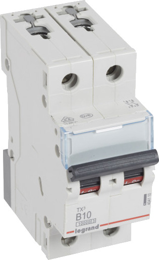 Legrand 5 stk TX³ MCB automatsikring B10 2P 2M 10/10kA Legrand 5 stk TX³ MCB automatsikring B10 2P 2M 10/10kA