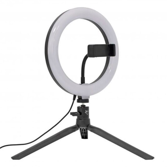 White Shark RL 08 Ringlys Med Stativ 8W Ø20cm Svart