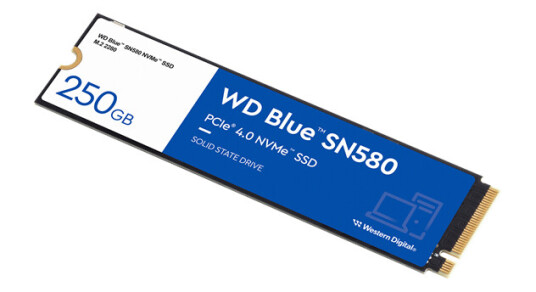 WD Blue SN580 SSD - 250GB - PCI-E 4.0 - M.2 2280