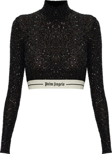 Palm Angels Dame Topper Svart L,