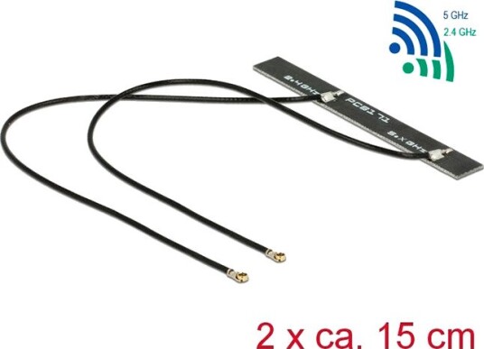 DeLock WiFi 6-antenne MHF4 5dBi 2.4/5 GHz