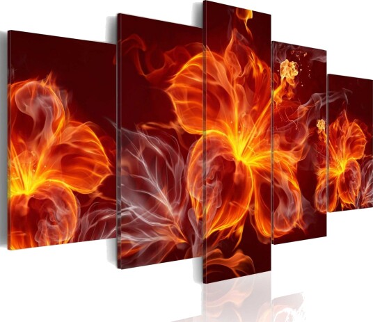 Bilde Fiery Flowers 100x50 Artgeist sp. z o. o.