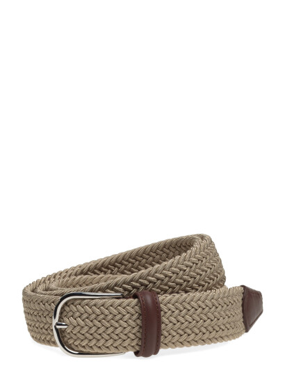 Anderson"s Elastic Woven Belt Beige - 3,5 - Khaki green - 110 Anderson"s Elastic Woven Belt Beige - 3,5 - Khaki green - 110