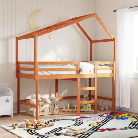 Hemsengeramme VoksBrun 90 x 190 cm Massiv furu Hemsengeramme VoksBrun 90 x 190 cm Massiv furu