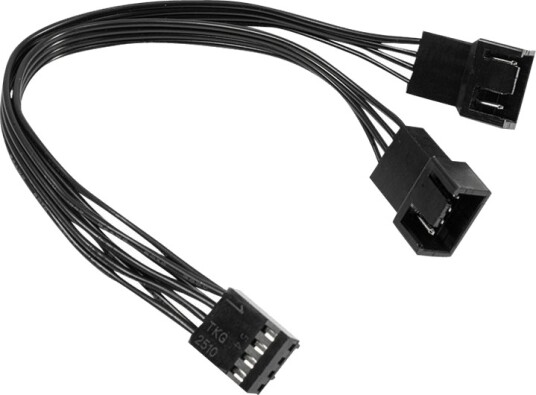 Inter Tech   Viftestrømsplitter   4 Pins Pwm Hunn Til 4 Pins Pwm Hann   15 Cm