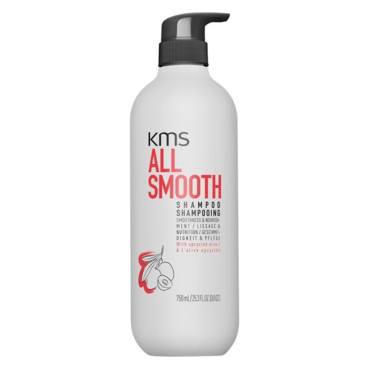 KMS AllSmooth 750 ml Sjampo for Glatt og Glansfullt Hår
