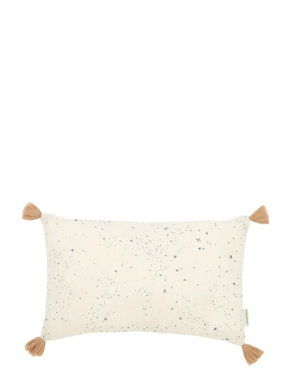 Nobodinoz Tassel Rektangulær Pute I Vasket Dobbel Muslin Wabi Sabi Cream One Size Nobodinoz Tassel Rektangulær Pute I Vasket Dobbel Muslin Wabi Sabi Cream One Size