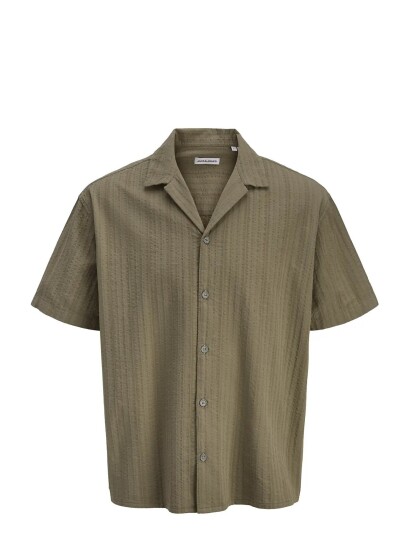Jack & Jones Jjetyson Resort Shirt Ss Jnr Khaki green 164