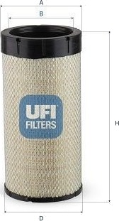 Luftfilter UFI 27.B92.00 Luftfilter UFI 27.B92.00