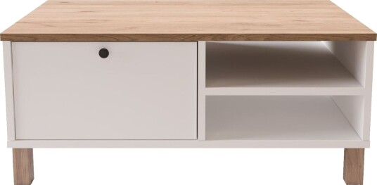 Sofabord Hanah Home Nord (90 x 38,6 x 60 cm) Hvit eik - Hvit og eik