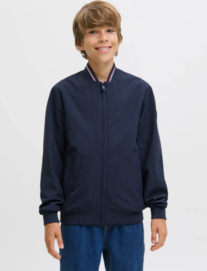 Jack & Jones Jjbrook Bomber Jnr Navy 176 Jack & Jones Jjbrook Bomber Jnr Navy 176