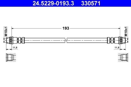 Bremseslange ATE 24.5229 0193.3